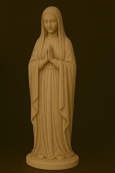 Virgin Mary model 3D print model_12