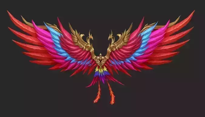 Wing 269 Low-poly 3D model