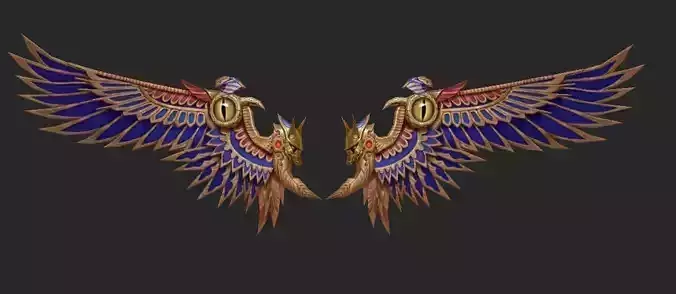Wing 268 Low-poly 3D model