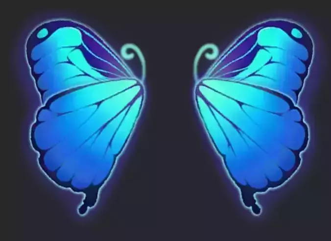 Wing 267 Low-poly 3D model