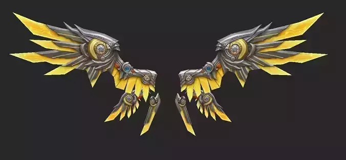 Wing 265 Low-poly 3D model