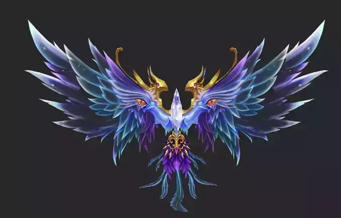 Wing 264 Low-poly 3D model