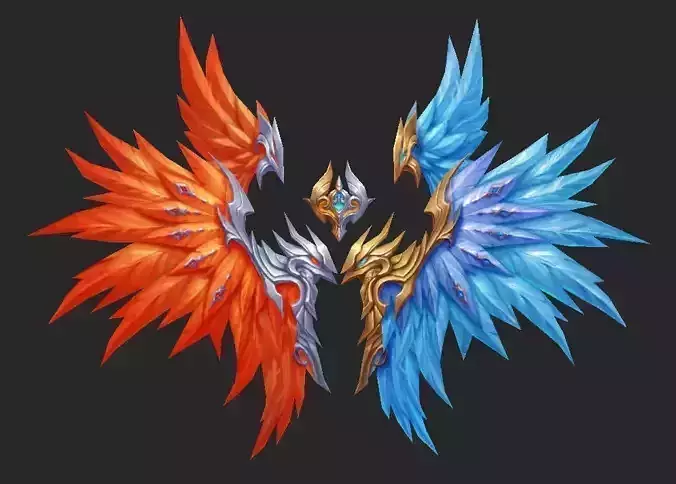 Wing 263 Low-poly 3D model