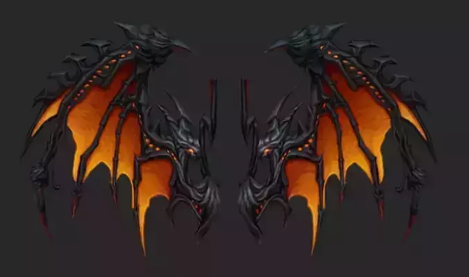 Wing 259 Low-poly 3D model