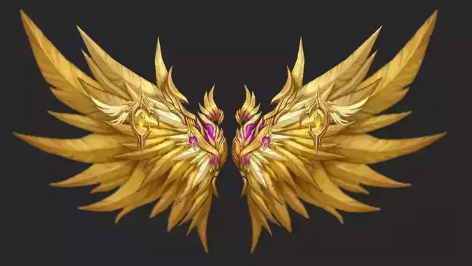 Wing 258 Low-poly 3D model