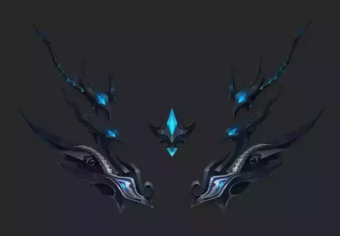Wing 257 Low-poly 3D model