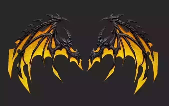 Wing 255 Low-poly 3D model