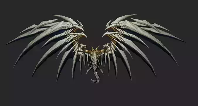 Wing 254 Low-poly 3D model