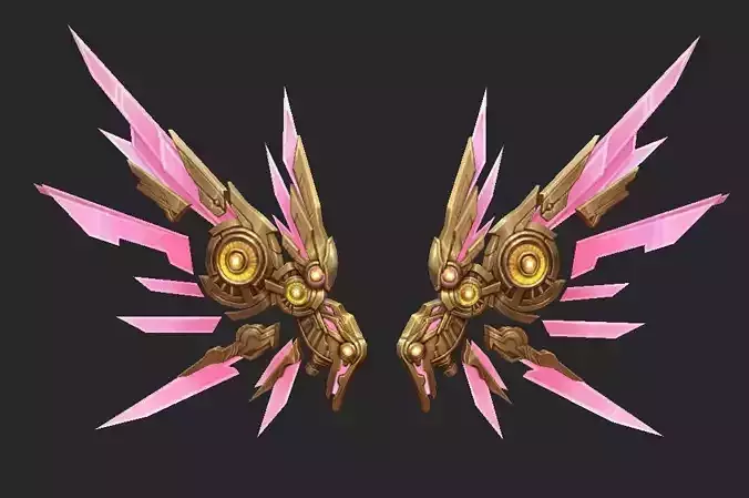 Wing 253 Low-poly 3D model