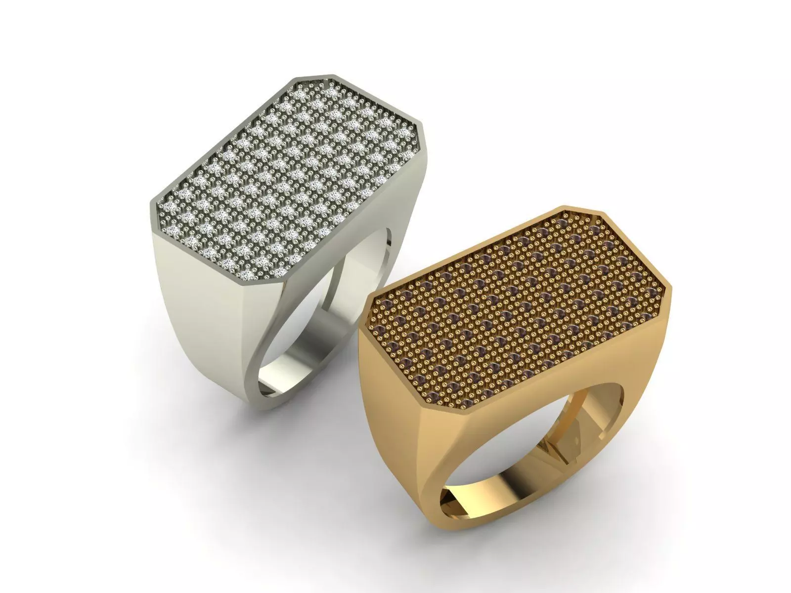 Rectangular Ring 3D print model_0