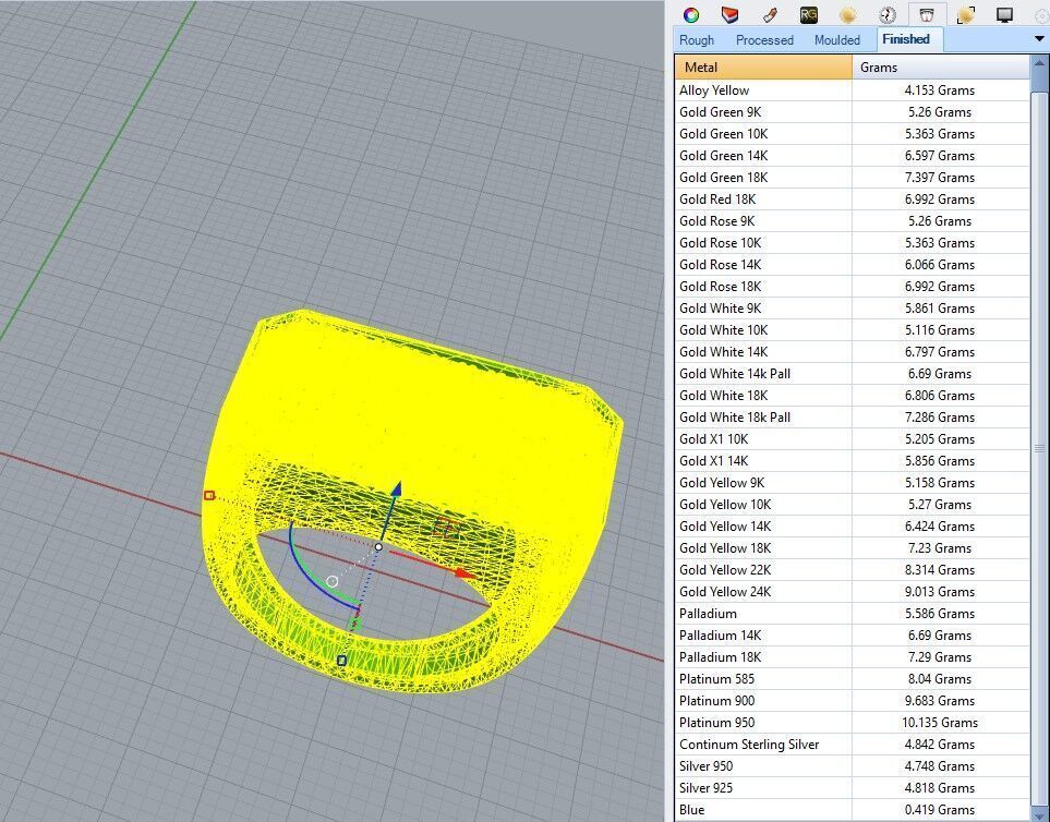 Rectangular Ring 3D print model_5