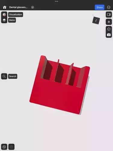 Wall Mounted Dental Glasses Holder  3 Slot