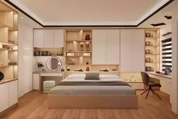 Bedroom Interior Model Free 3D model
