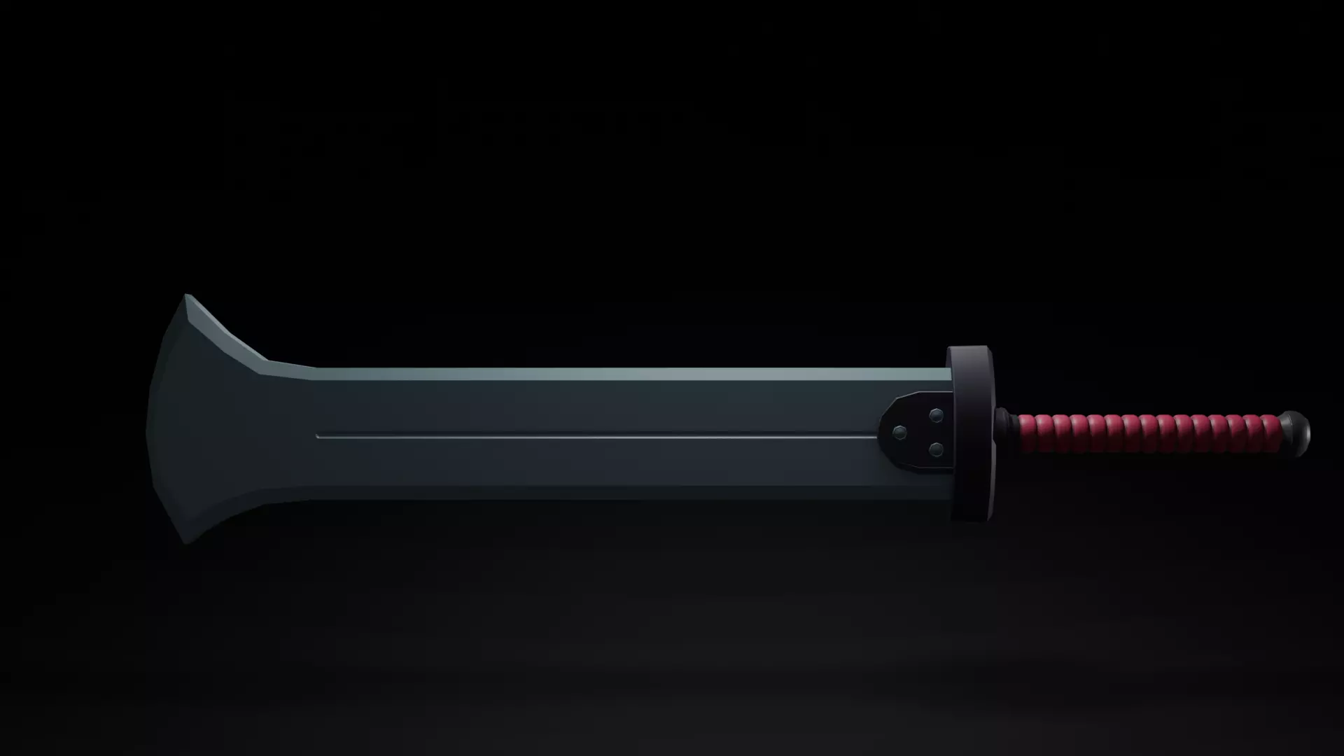 LOW POLY FANTASY SWORD  Low-poly 3D model_0