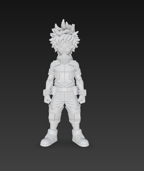 Hero Trainee Highly Detailed Anime Character 3D Print Model 3D model_14