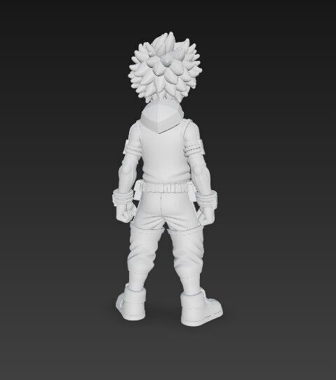 Hero Trainee Highly Detailed Anime Character 3D Print Model 3D model_17