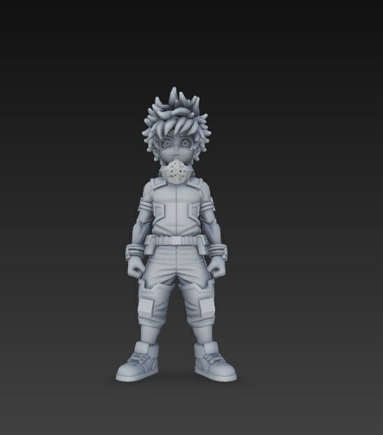 Hero Trainee Highly Detailed Anime Character 3D Print Model 3D model_4
