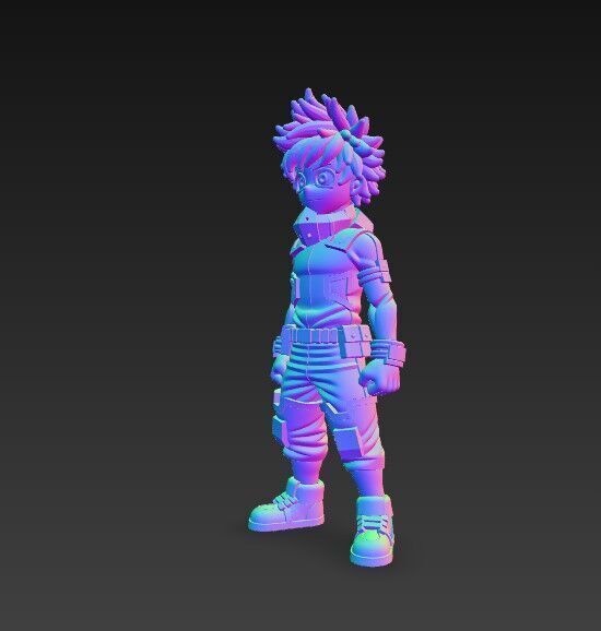 Hero Trainee Highly Detailed Anime Character 3D Print Model 3D model_10