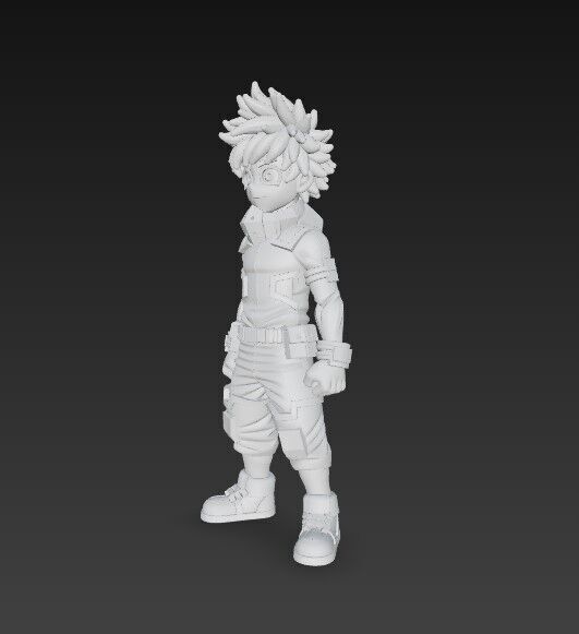 Hero Trainee Highly Detailed Anime Character 3D Print Model 3D model_19
