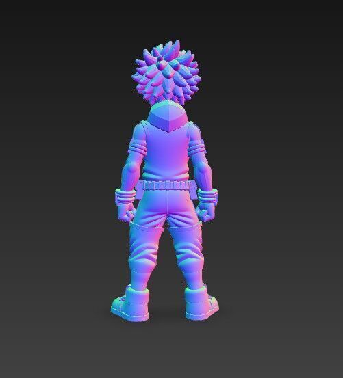 Hero Trainee Highly Detailed Anime Character 3D Print Model 3D model_12