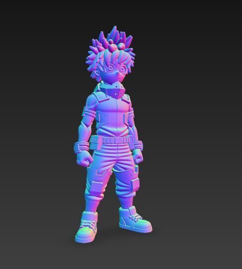 Hero Trainee Highly Detailed Anime Character 3D Print Model 3D model_7