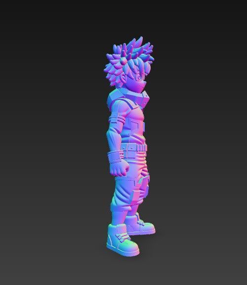 Hero Trainee Highly Detailed Anime Character 3D Print Model 3D model_13