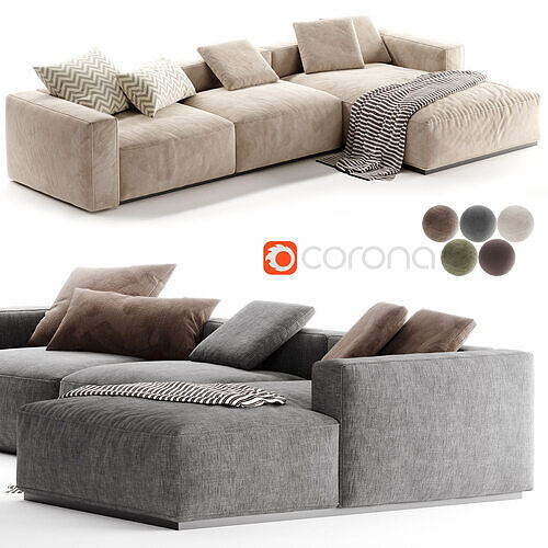 Poliform Shangai Sofa 3D model