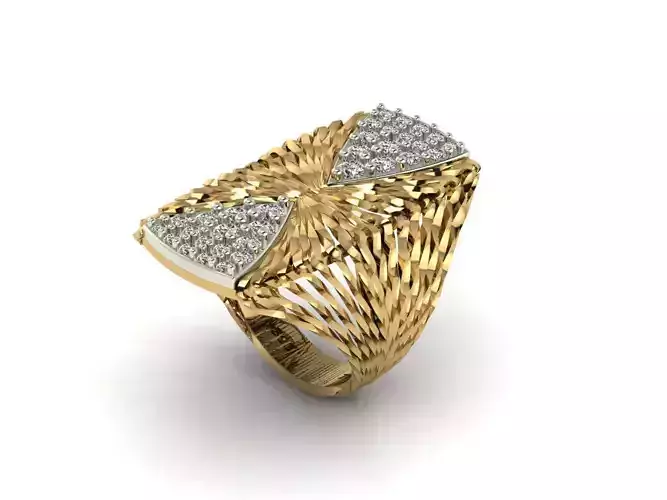 Twist Ring 3D print model