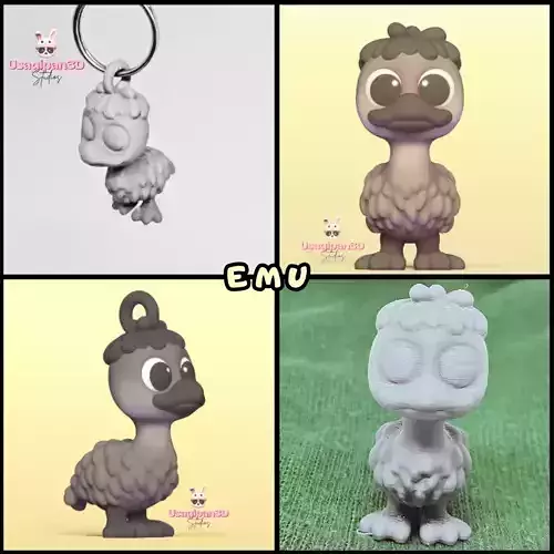 Cute Emu 3D print model