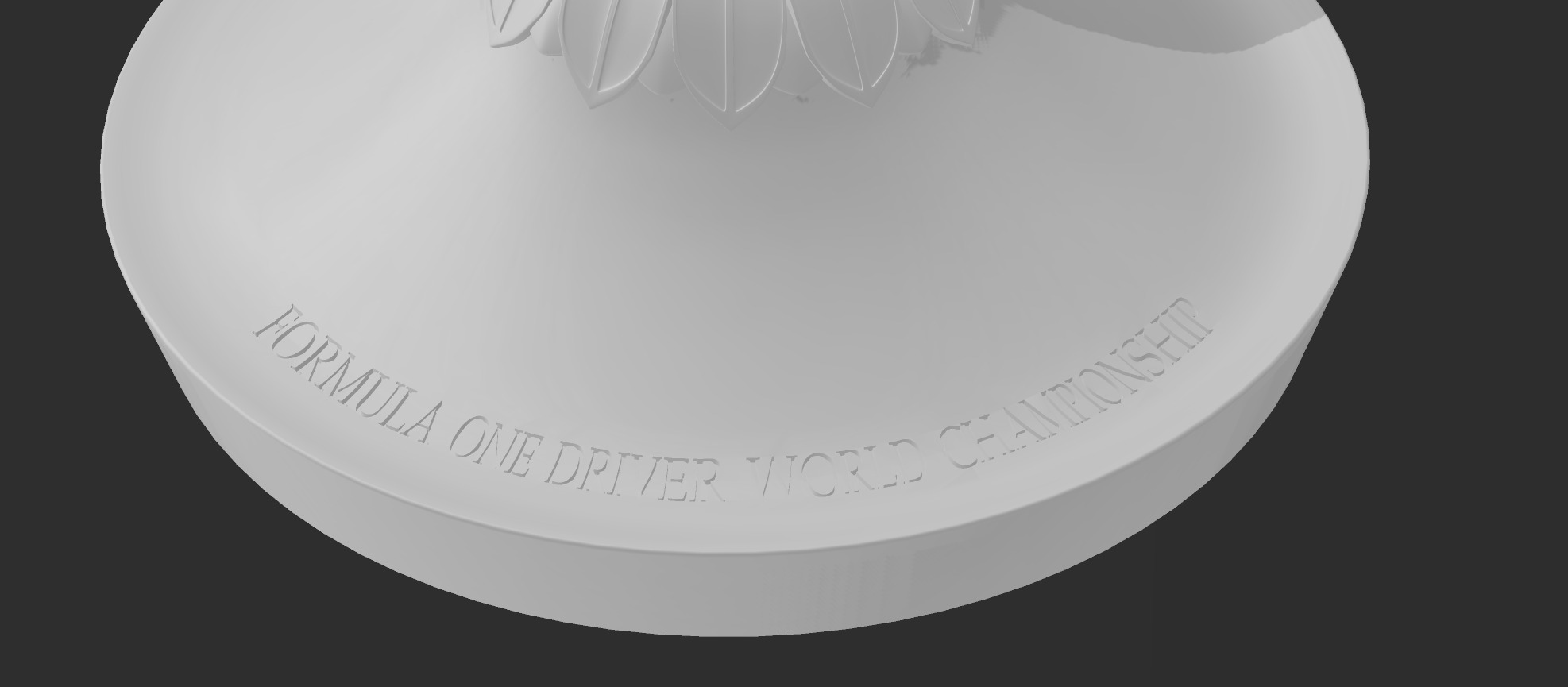 Trophy Drivers championship F1 3D print model_1