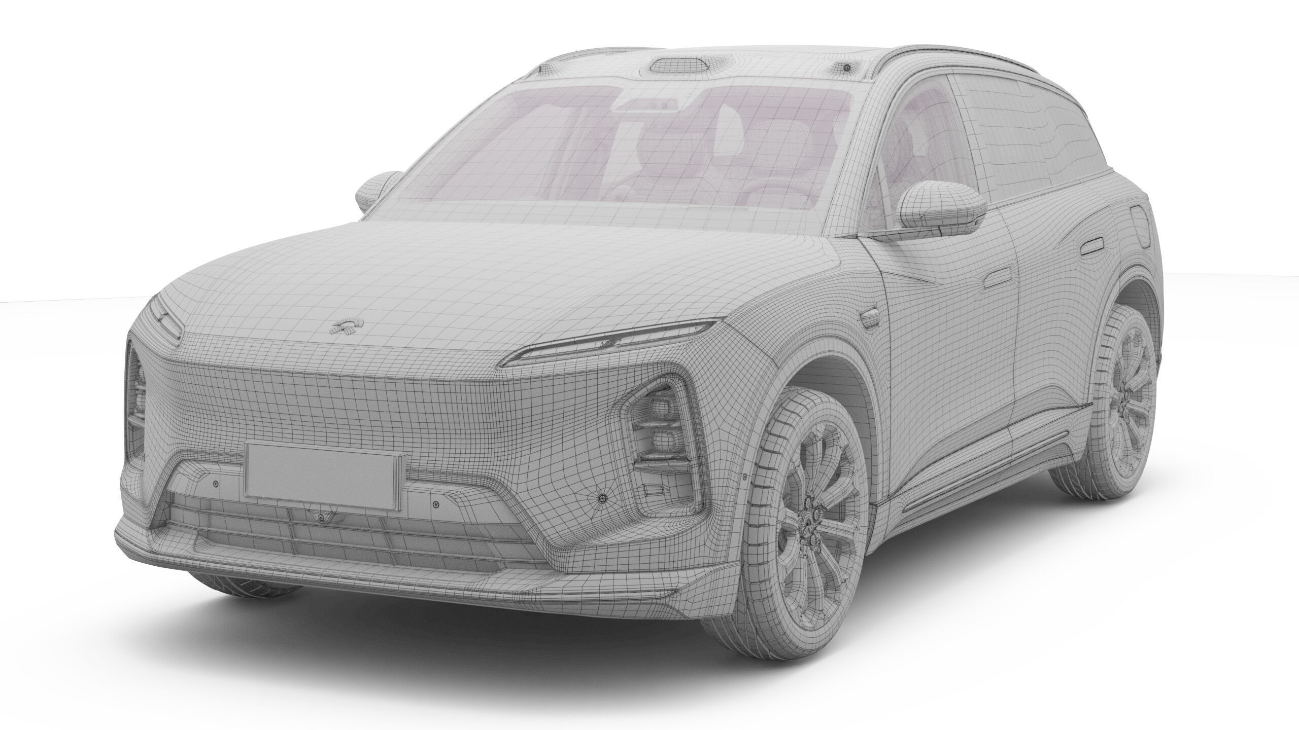 2025 Nio EL6 ES6 with Interior 3D model_16