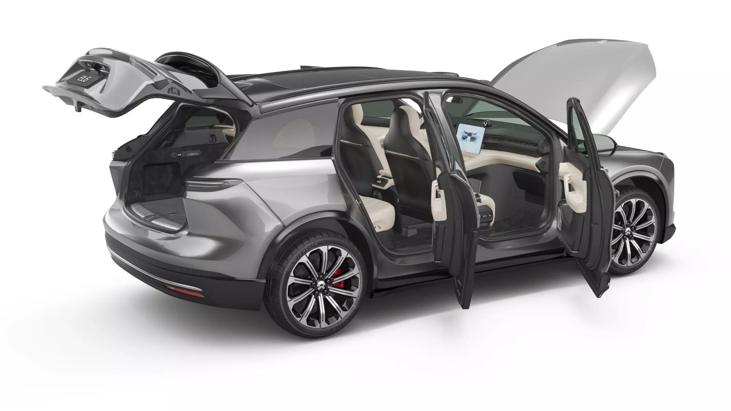 2025 Nio EL6 ES6 with Interior 3D model_9