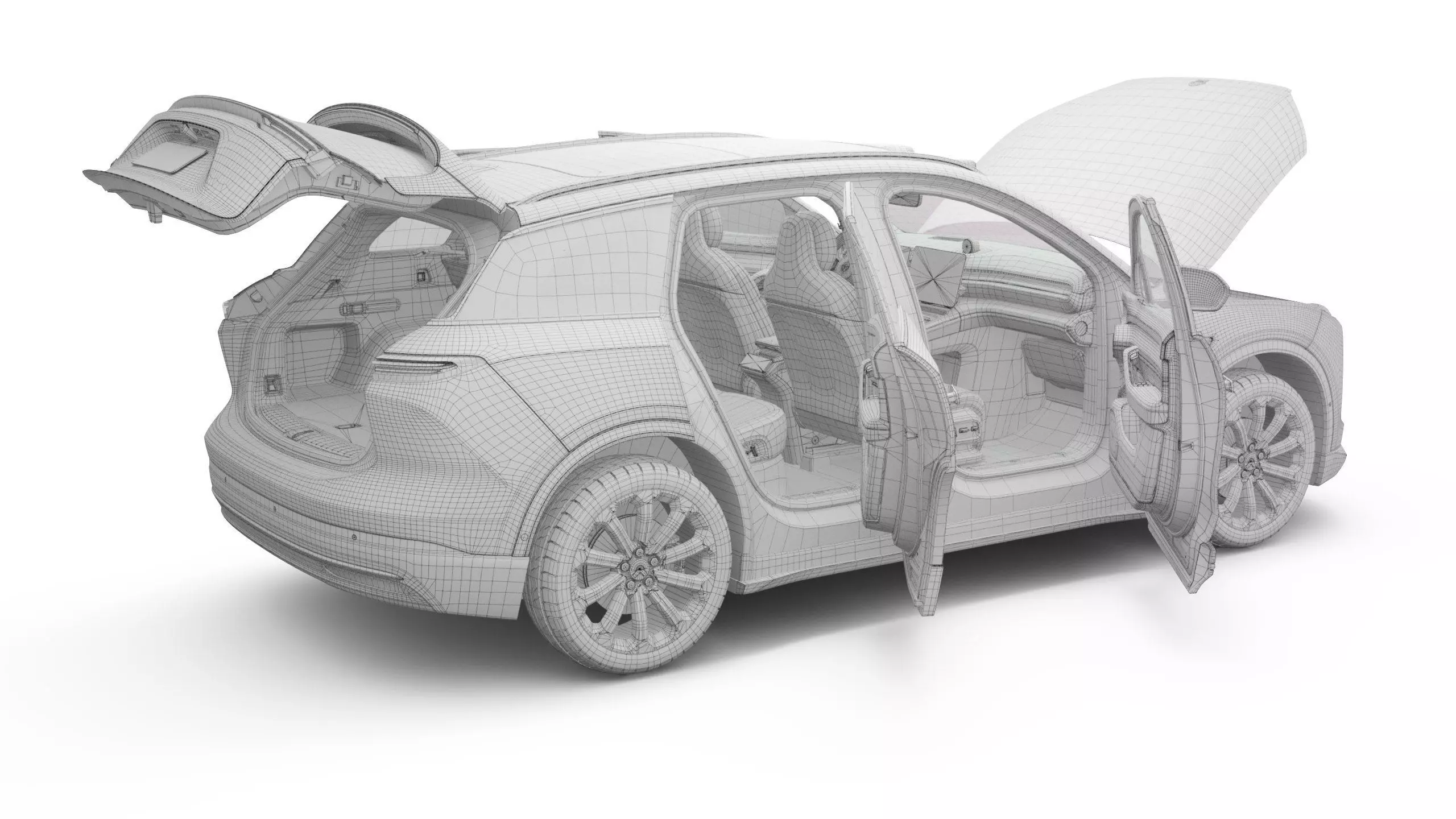 2025 Nio EL6 ES6 with Interior 3D model_21