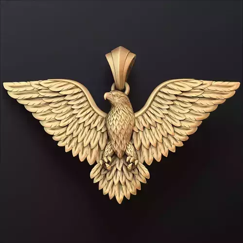 Eagle Pendant 3d v2