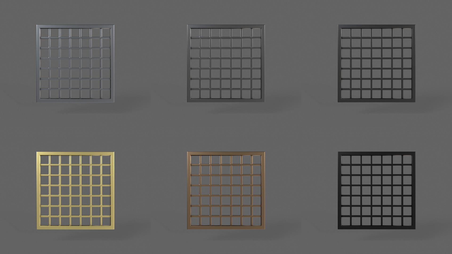 PBR Prison Window 3D Model Collection_11