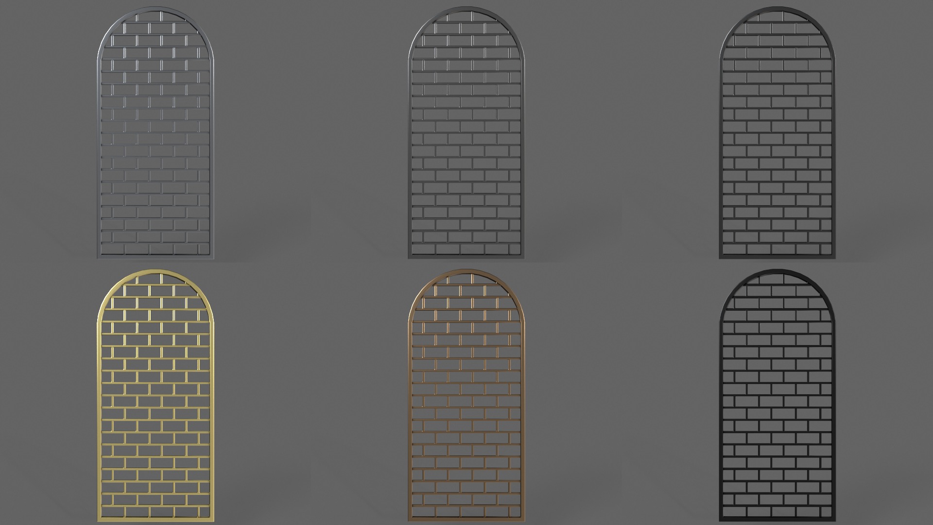 PBR Prison Window 3D Model Collection_20