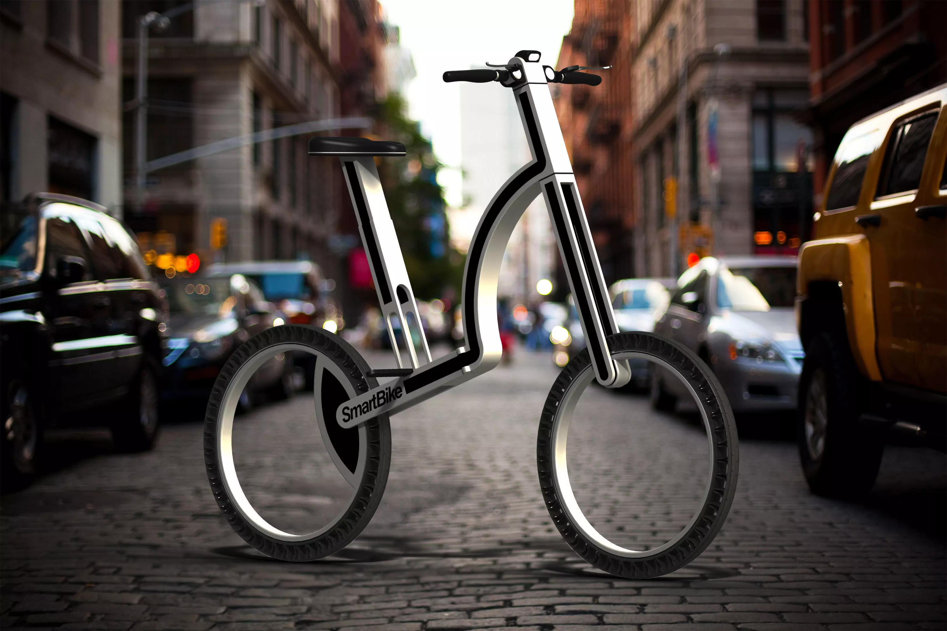Smart Foldable City Bicycle 3D model