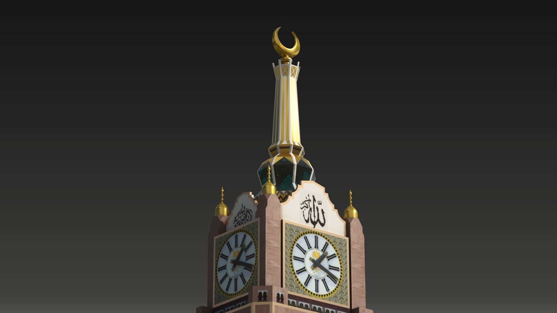 Abraj Al-Bait Towers 3D model_1