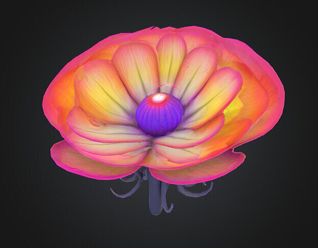 Scifi Fantasy Plant 3D model