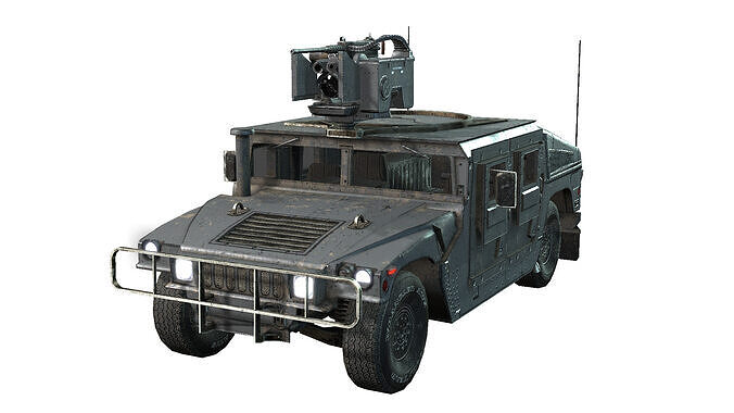 Humvee Low-poly 3D model