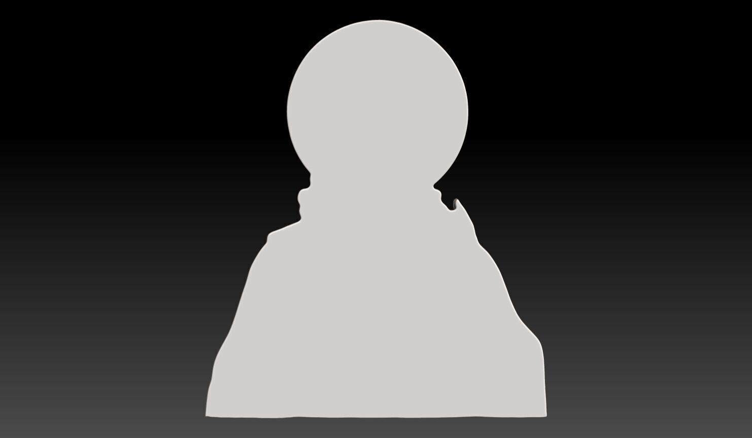 Jesus wearing a crown of thorns - 250531 3D print model_10