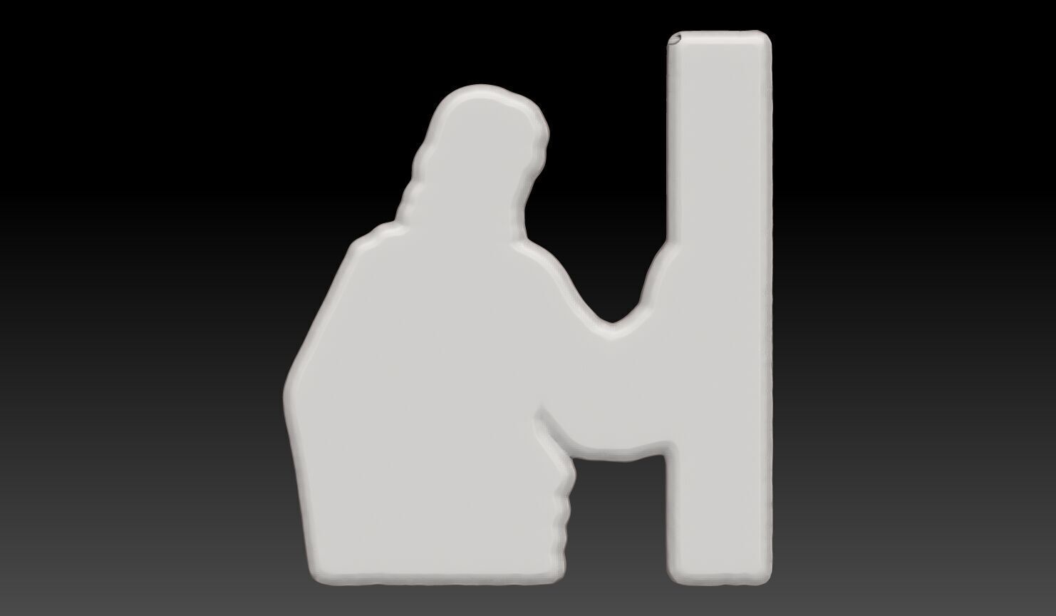 Jesus Christ knocking on a door - 250531 3D print model_9