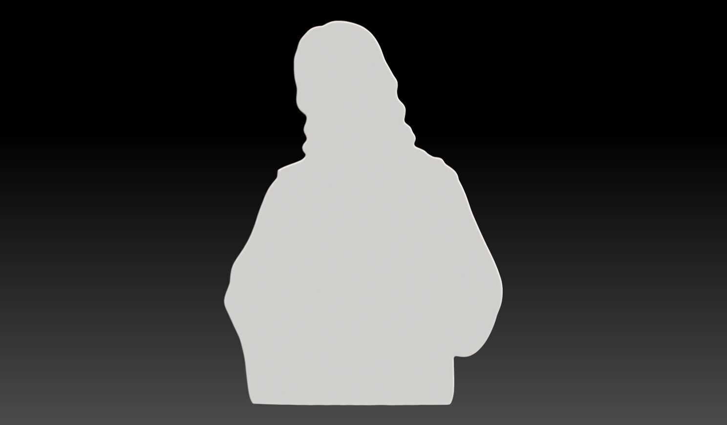 Jesus and white dove - 250531 3D print model_10