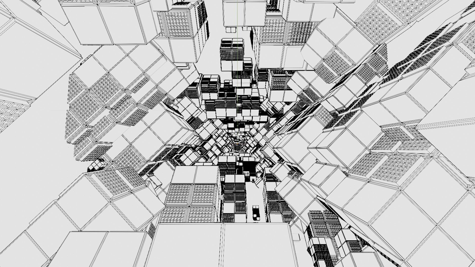 Sci-Fi City Looping 3D model_7