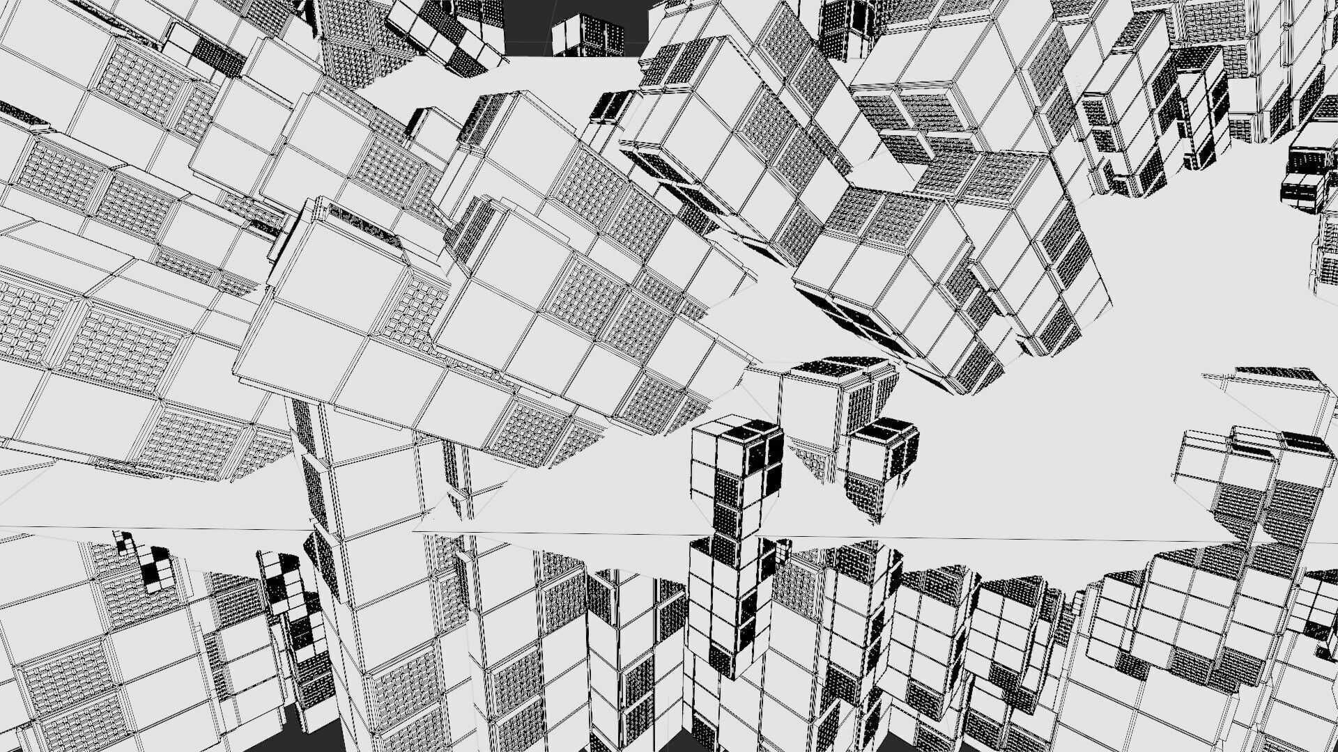 Sci-Fi City Looping 3D model_9