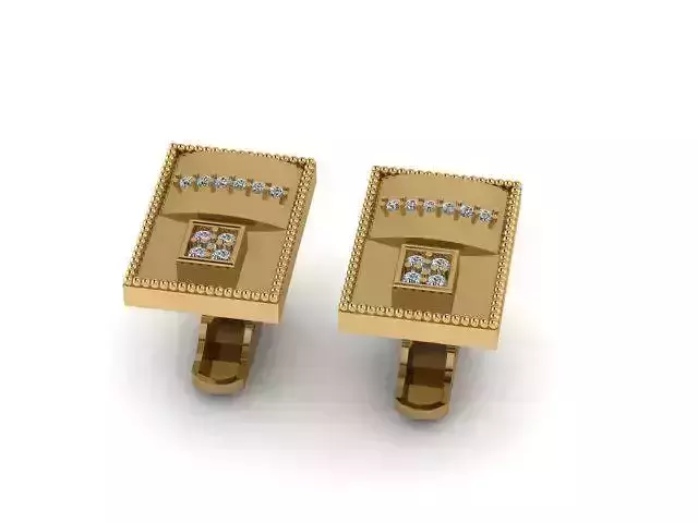 Diamonds Cufflinks For Men Ready To Print  3D print model