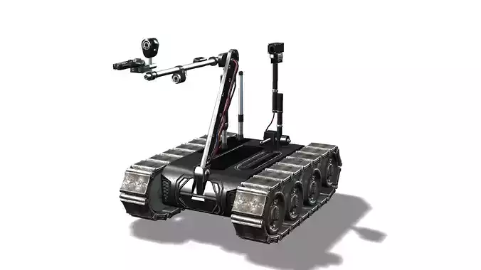 Tank Robot Low-poly 3D model