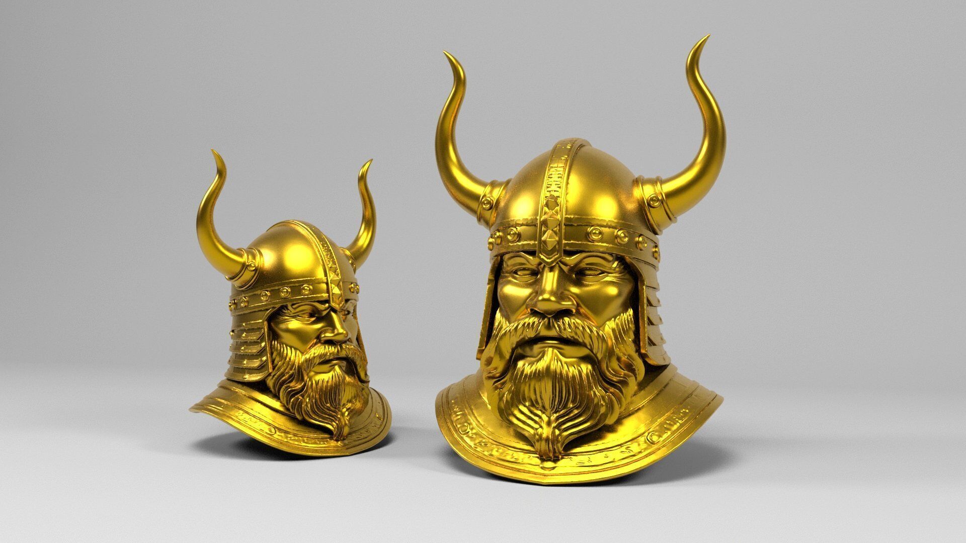 Viking Head 3D print model_9