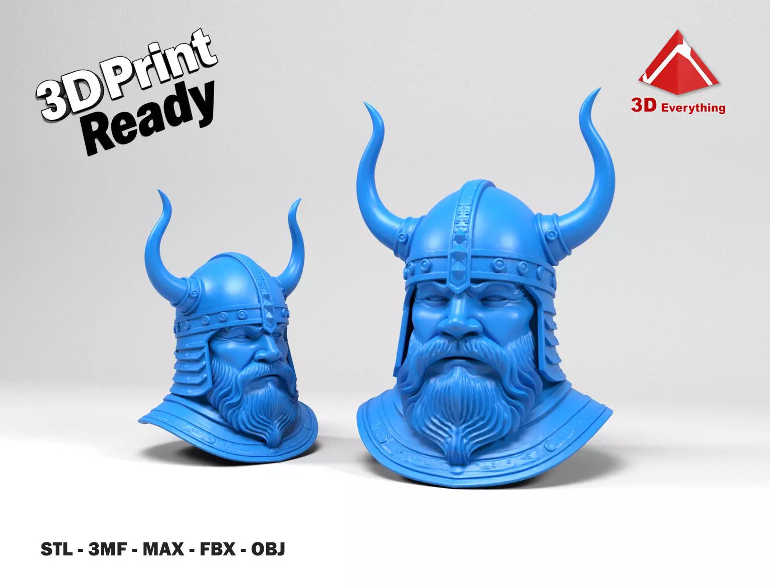 Viking Head 3D print model_0