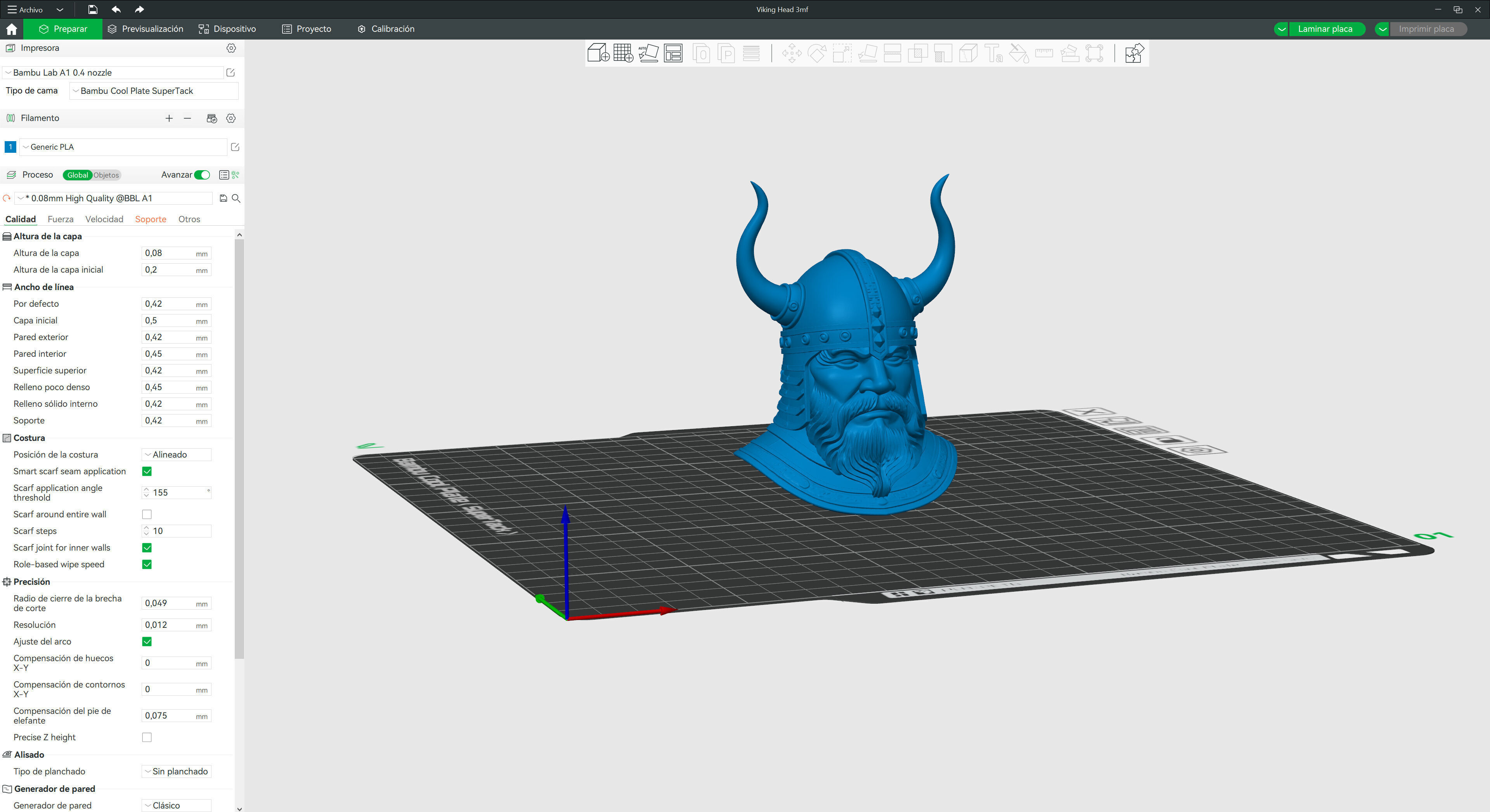 Viking Head 3D print model_10